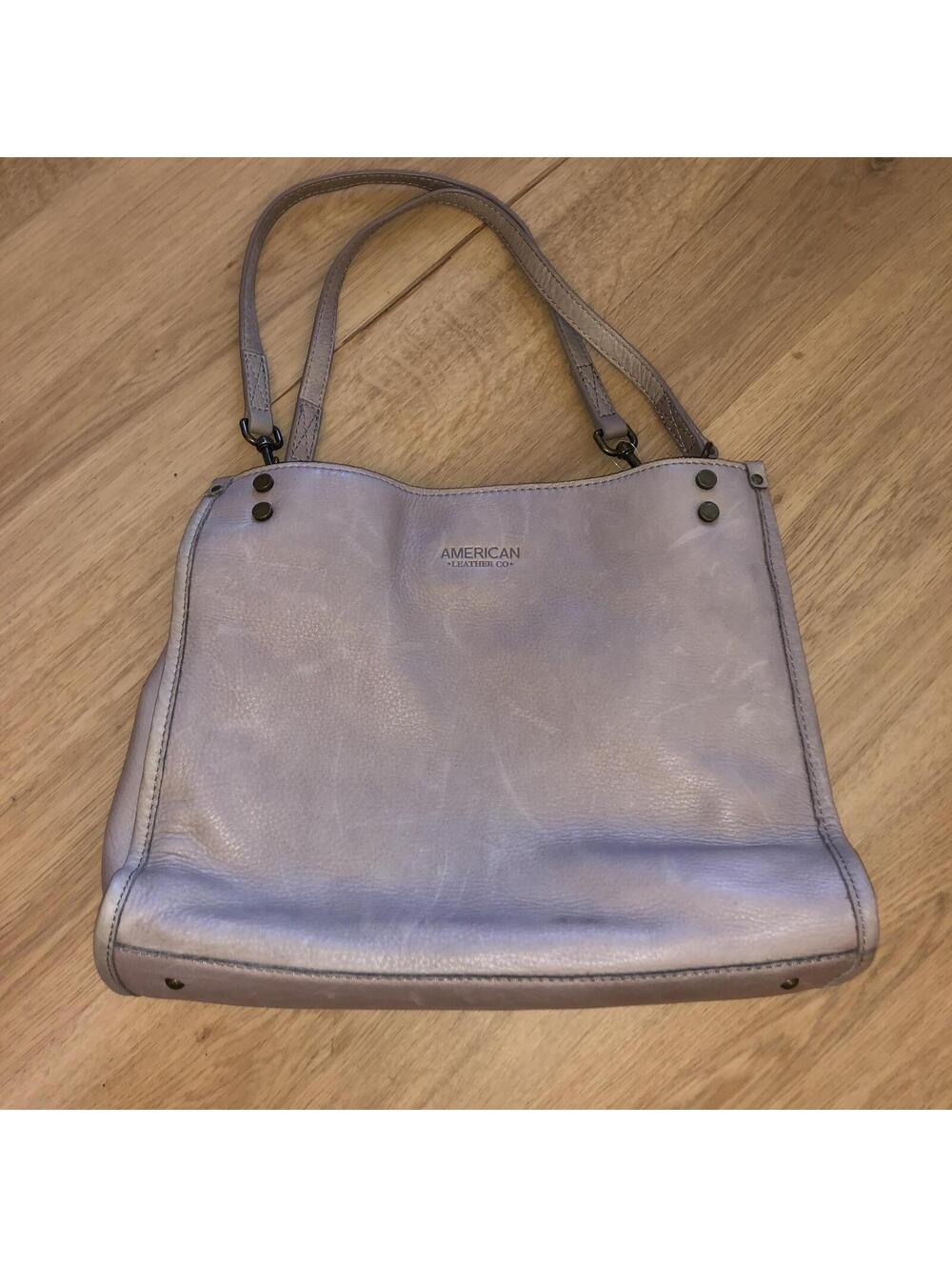 AMERICAN LEATHER CO GRAY HOBO BAG PURSE CROSSBODY SHOULDER NEW W TAG